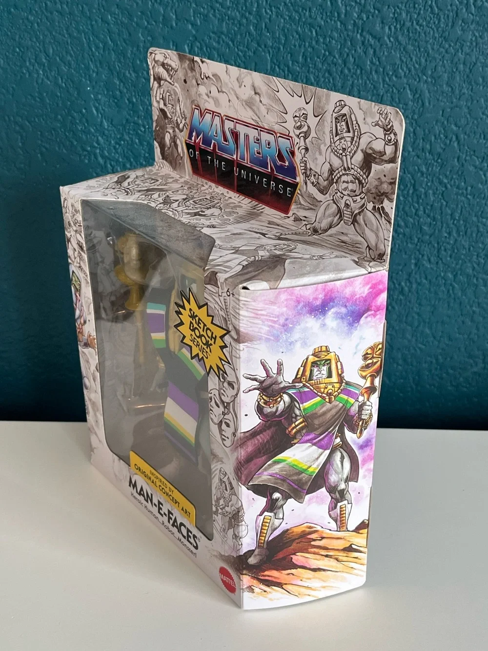 Masters of the Universe Origins Man-E-Faces Sketchbook Series NWT